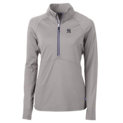 Cutter & Buck Women's MLB New York Yankees Adapt Eco Knit Stretch Half-Zip Pullover Top