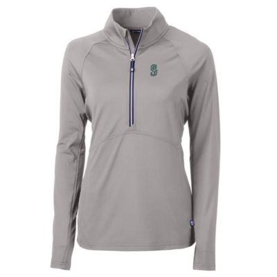 MLB Seattle Mariners Adapt Eco Knit Stretch Half-Zip Pullover Top