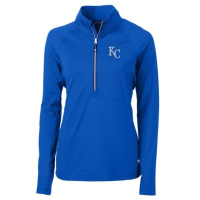 Cutter & Buck MLB Kansas City Royals Adapt Eco Knit Stretch Half-Zip Pullover Top, 3XL