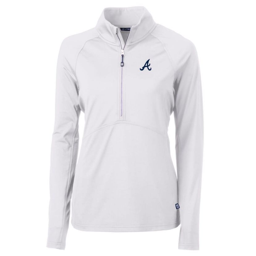 MLB Atlanta Braves Adapt Eco Knit Stretch Half-Zip Pullover Top