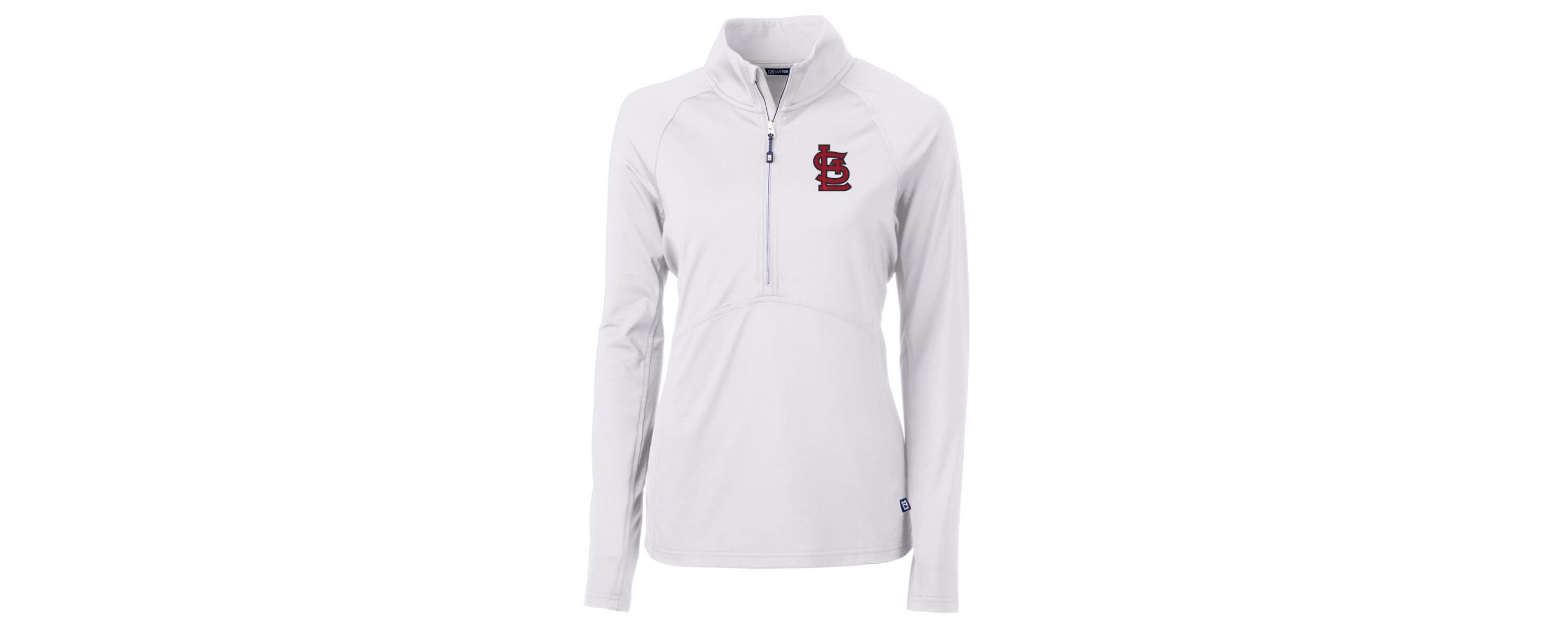 MLB St. Louis Cardinals Adapt Eco Knit Stretch Half-Zip Pullover Top