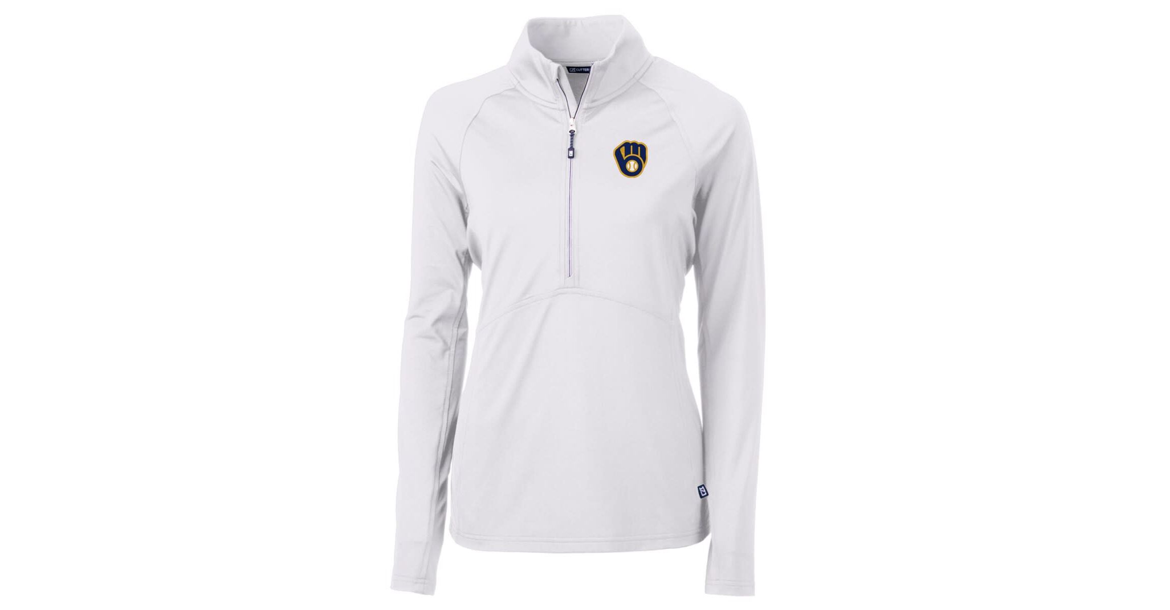 MLB Milwaukee Brewers Adapt Eco Knit Stretch Half-Zip Pullover Top