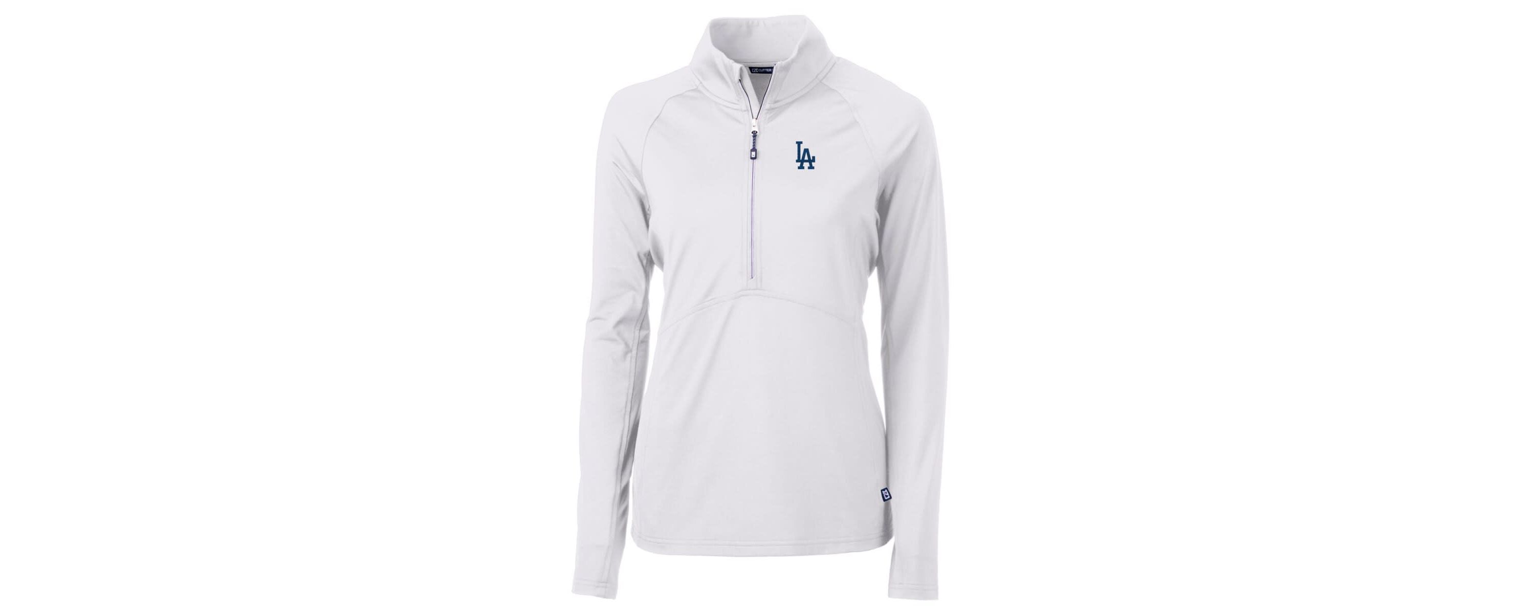 MLB Los Angeles Dodgers Adapt Eco Knit Stretch Half-Zip Pullover Top