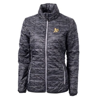 MLB Oakland Athletics Rainier PrimaLoft Printed Full-Zip Puffer Jacket