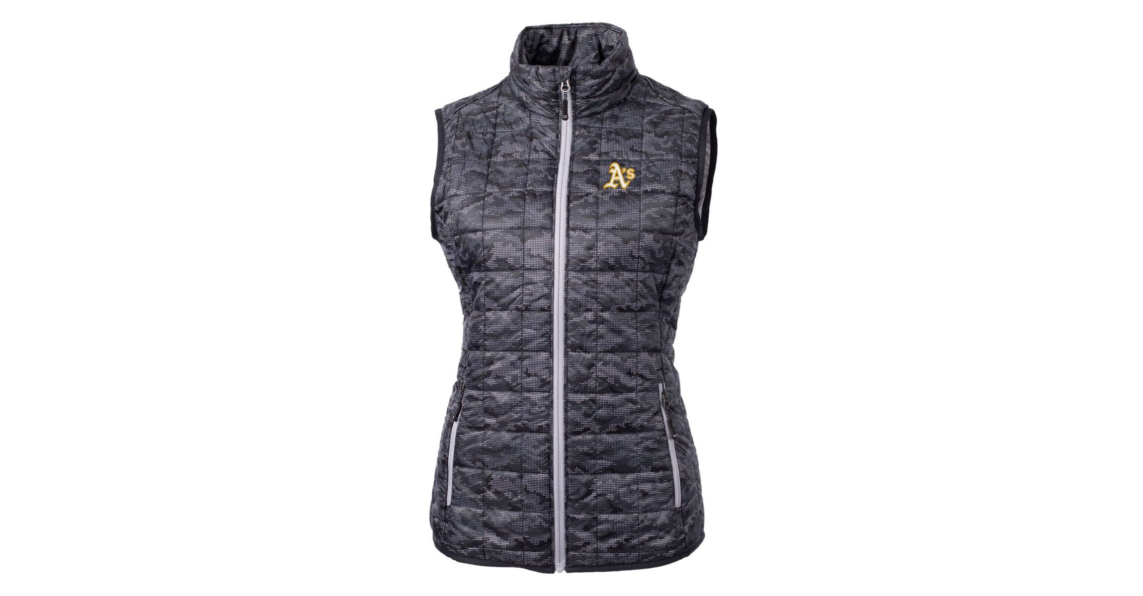 Oakland Athletics MLB Athletics Rainier PrimaLoft Eco Printed Full-Zip Puffer Vest