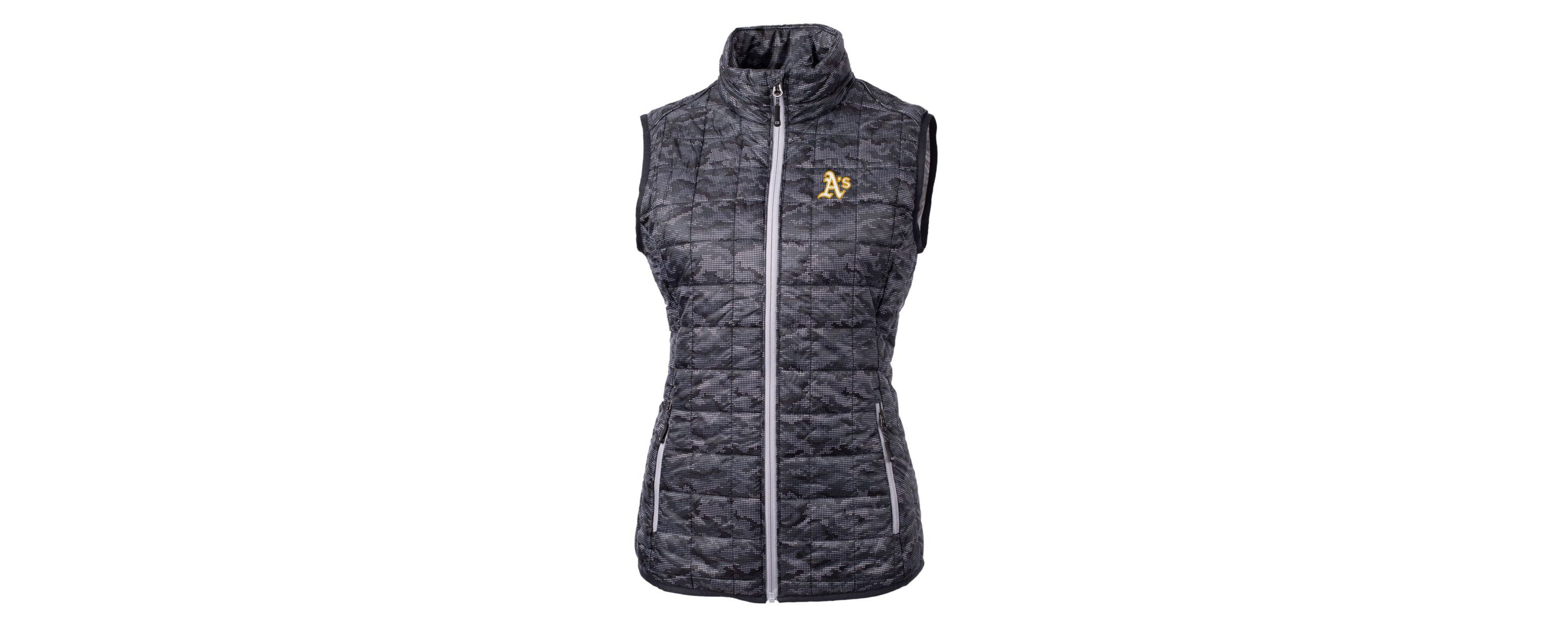 Oakland Athletics MLB Athletics Rainier PrimaLoft Eco Printed Full-Zip Puffer Vest