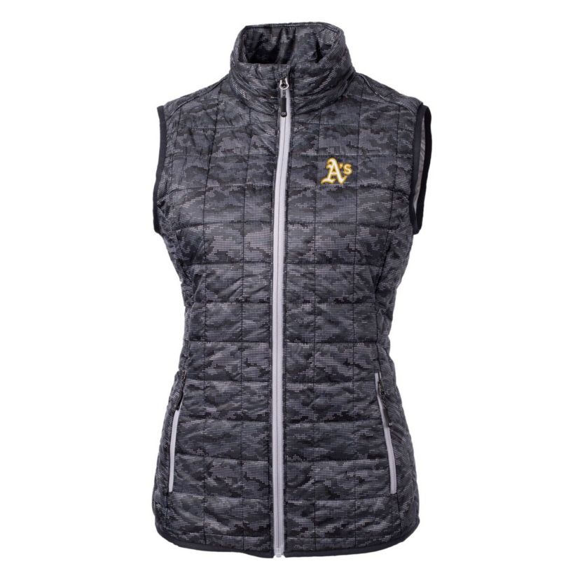 Oakland Athletics MLB Athletics Rainier PrimaLoft Eco Printed Full-Zip Puffer Vest