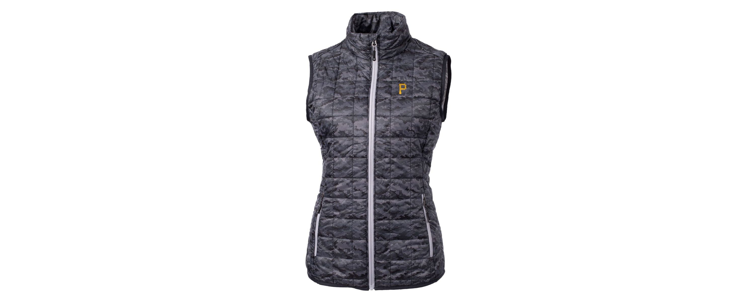 MLB Pittsburgh Pirates Rainier PrimaLoft Eco Printed Full-Zip Puffer Vest