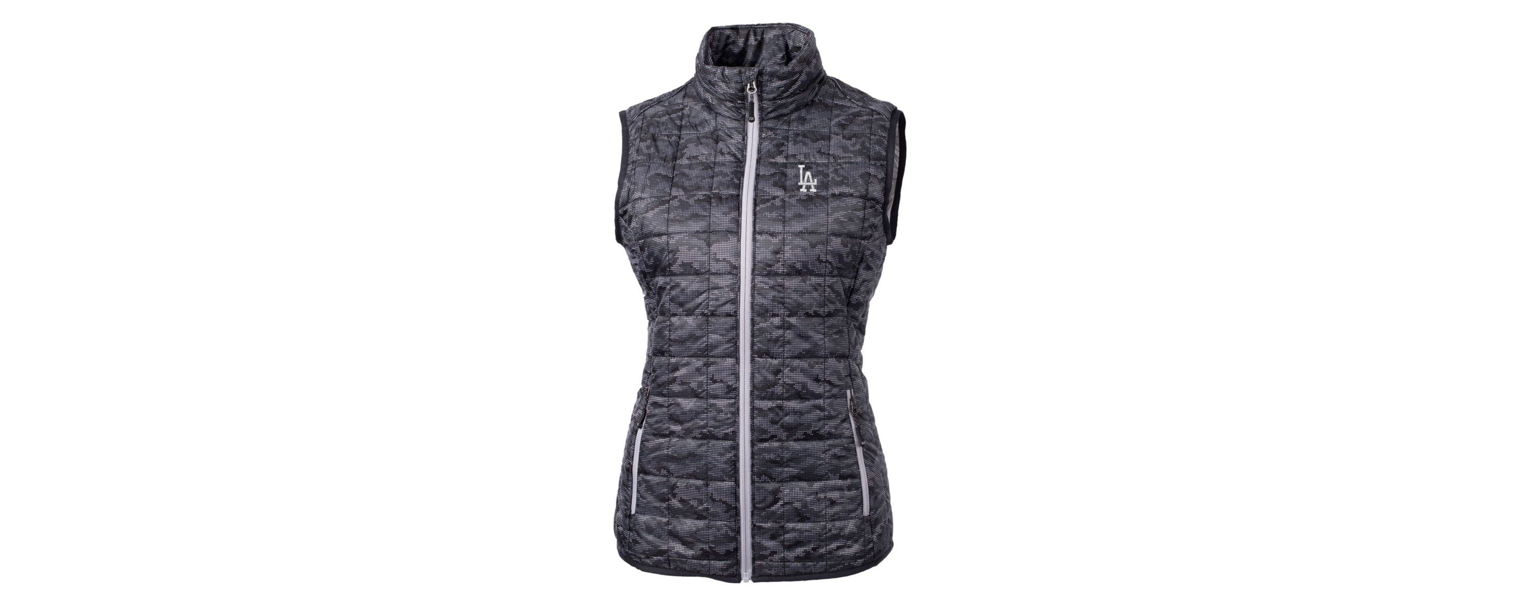 MLB Los Angeles Dodgers Rainier PrimaLoft Eco Printed Full-Zip Puffer Vest