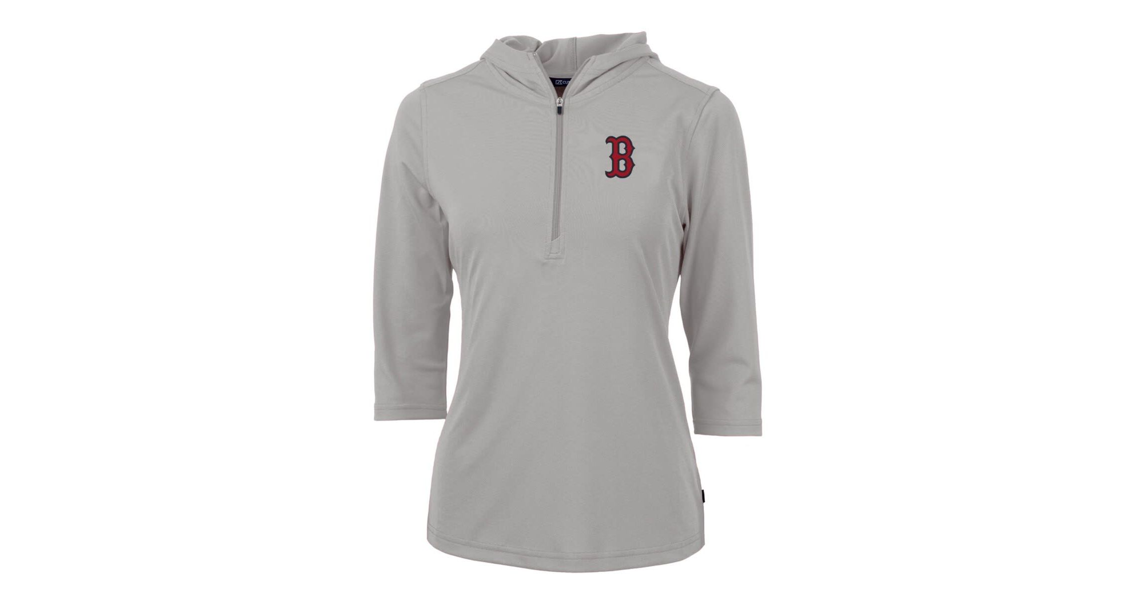 Boston Red Sox MLB Boston Sox Virtue Eco Pique 3/4 Sleeve Half-Zip Pullover Hoodie