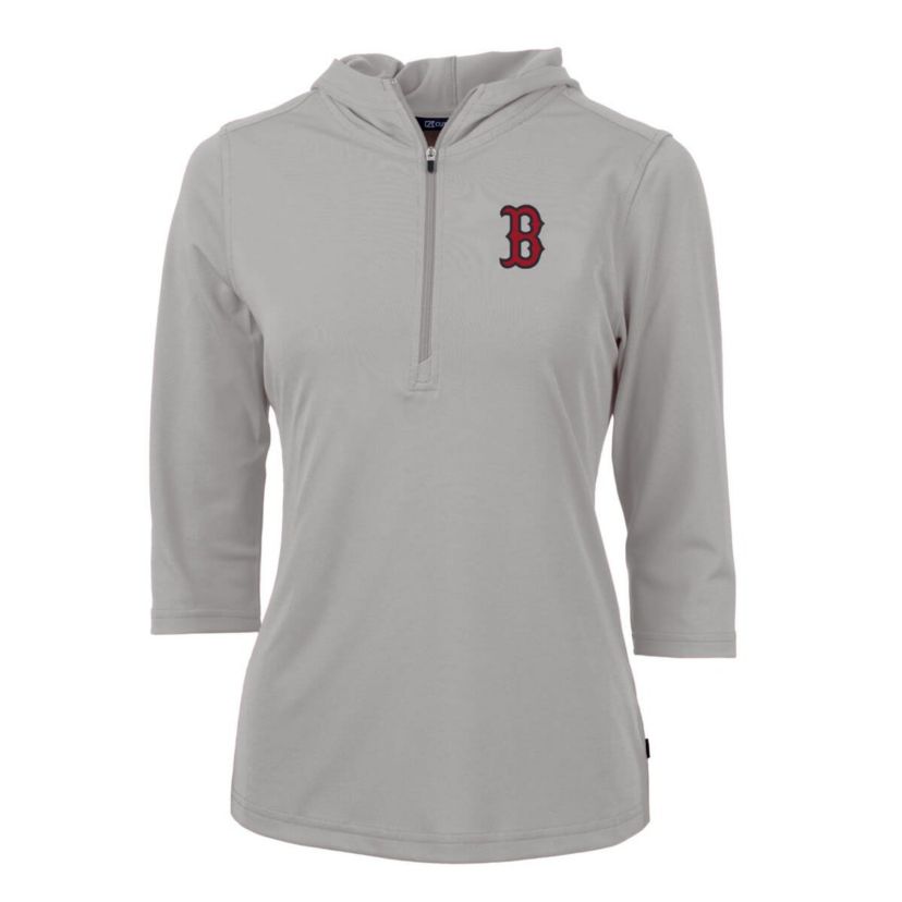 Boston Red Sox MLB Boston Sox Virtue Eco Pique 3/4 Sleeve Half-Zip Pullover Hoodie