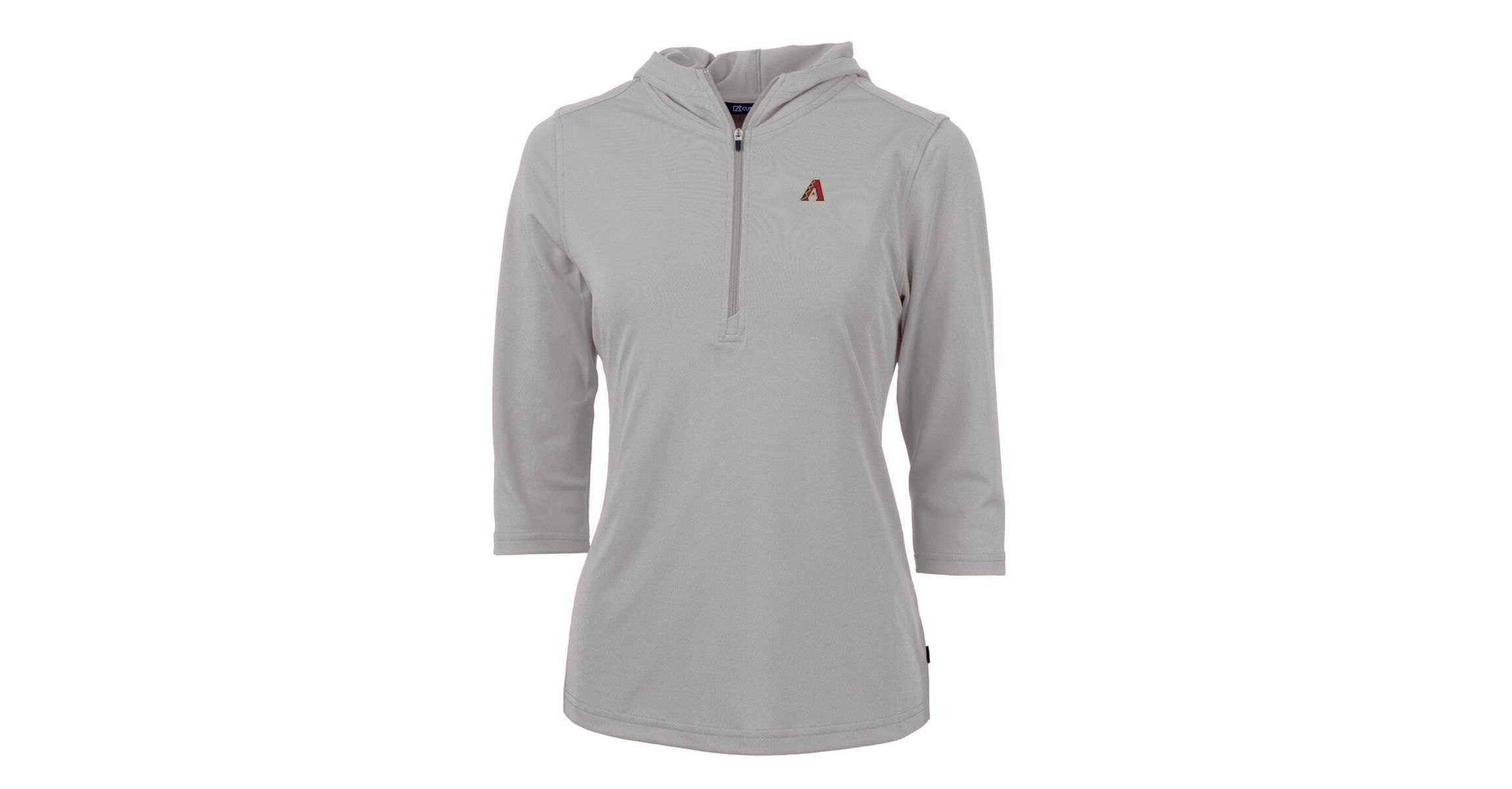 MLB Arizona Diamondbacks Virtue Eco Pique 3/4 Sleeve Half-Zip Pullover Hoodie