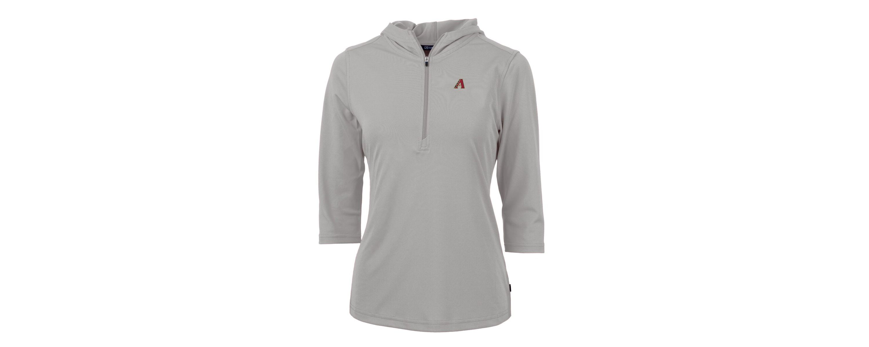 MLB Arizona Diamondbacks Virtue Eco Pique 3/4 Sleeve Half-Zip Pullover Hoodie