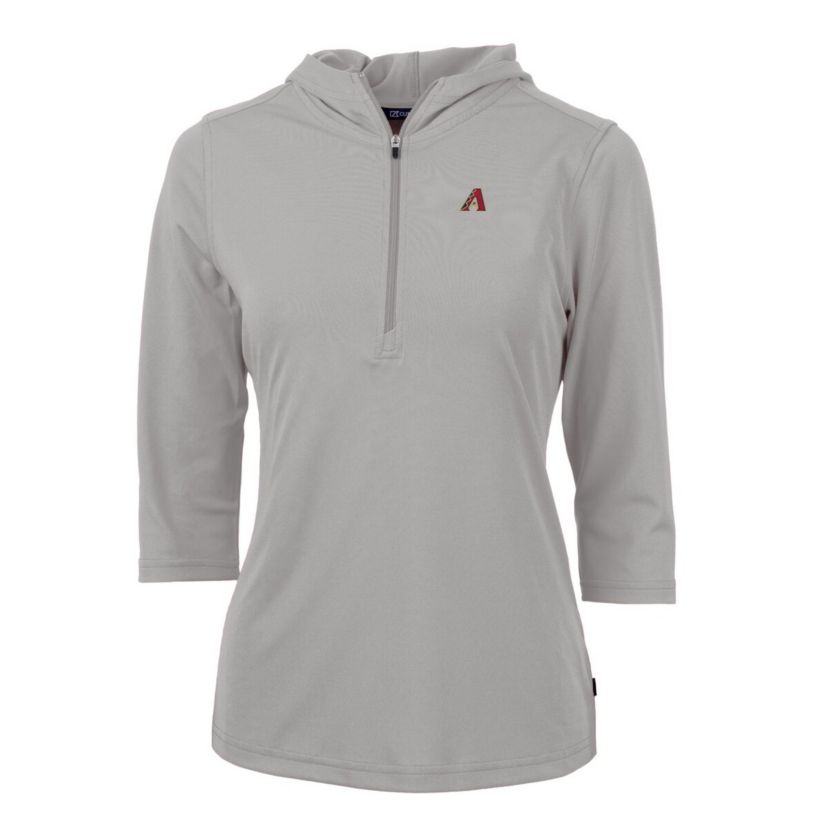MLB Arizona Diamondbacks Virtue Eco Pique 3/4 Sleeve Half-Zip Pullover Hoodie