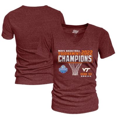Blue 84 NCAA Virginia Tech Hokies 2022 ACC Basketball Conference Tournament s VNeck TShirt