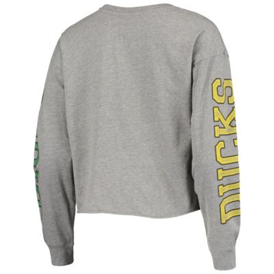 NCAA ed Oregon Ducks Ultra Max Parkway Long Sleeve Cropped T-Shirt