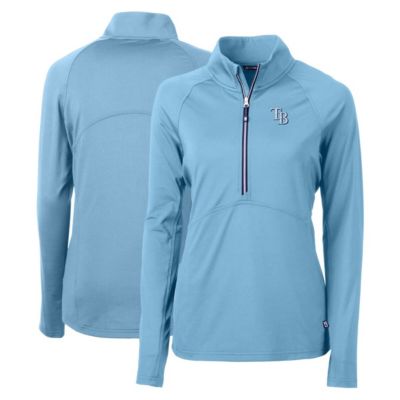 MLB Light Tampa Bay Rays Adapt Eco Knit Stretch Recycled Half-Zip Pullover Top