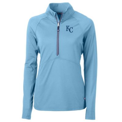 MLB Light Kansas City Royals Adapt Eco Knit Stretch Recycled Half-Zip Pullover Top