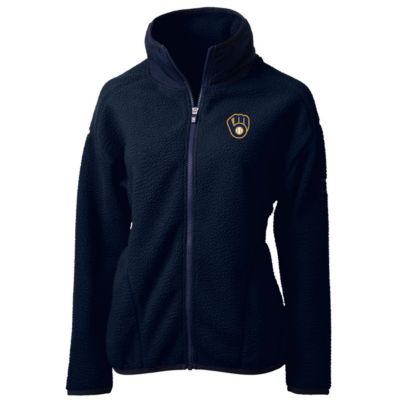 MLB Milwaukee Brewers Cascade Eco Sherpa Fleece Full-Zip Jacket