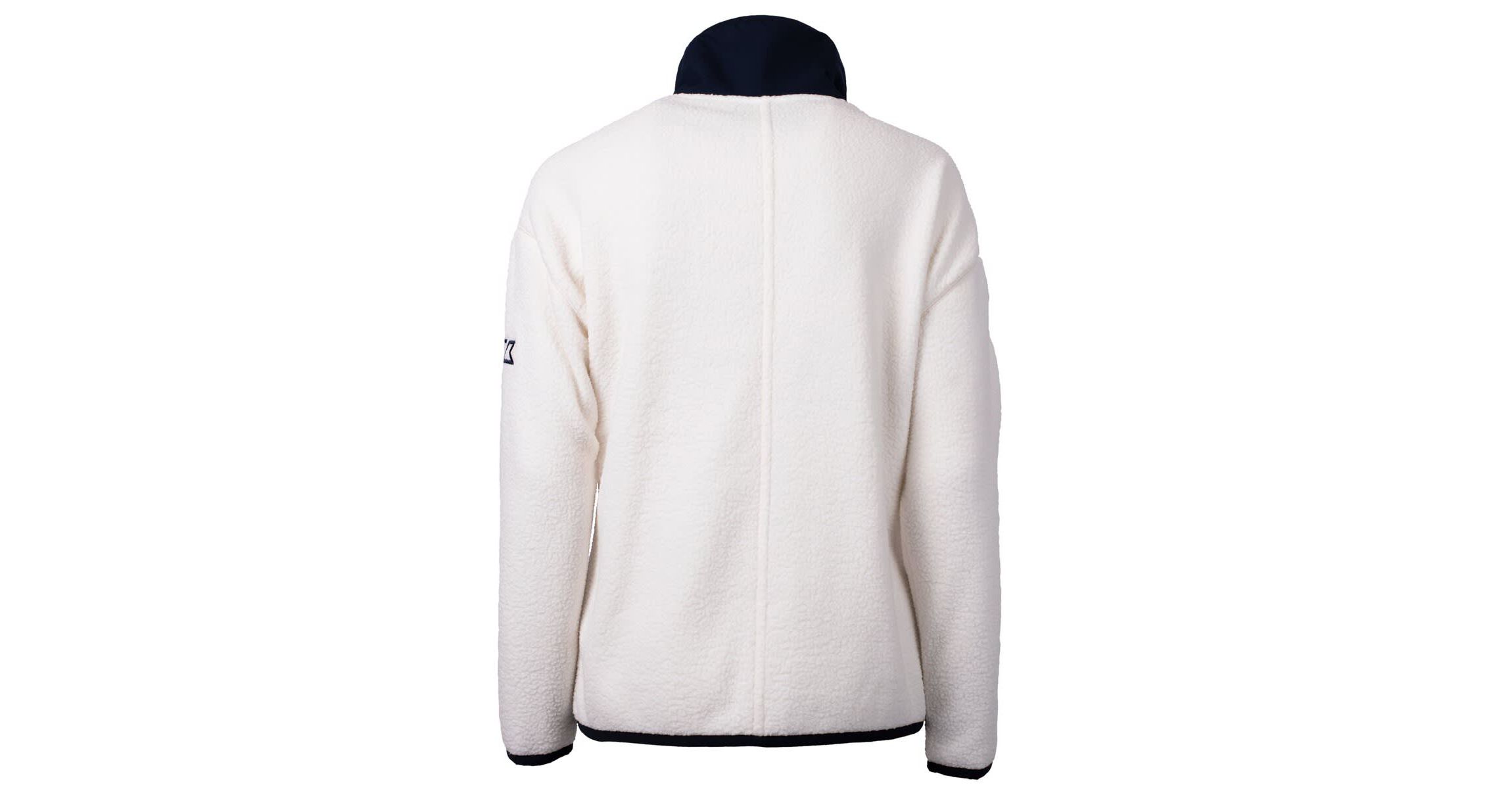 MLB White/Navy New York Yankees Cascade Eco Sherpa Fleece Full-Zip Jacket
