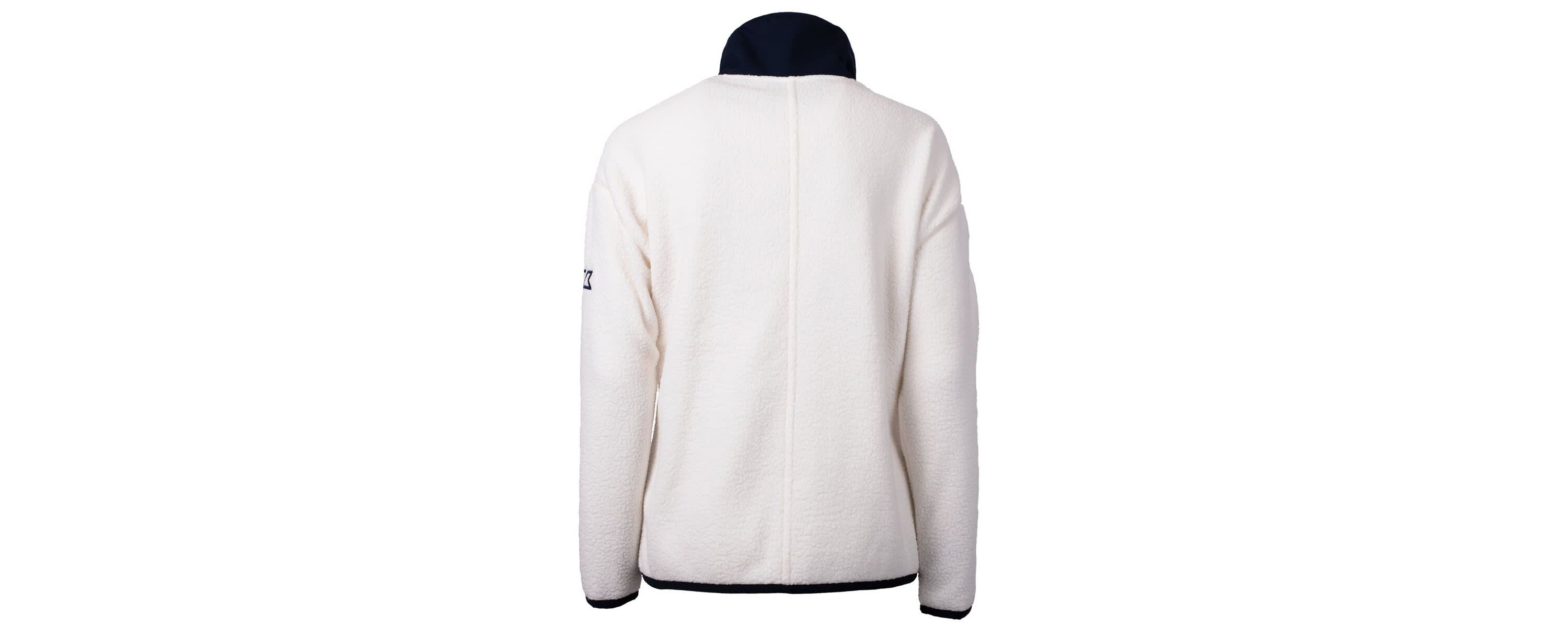 MLB White/Navy New York Yankees Cascade Eco Sherpa Fleece Full-Zip Jacket
