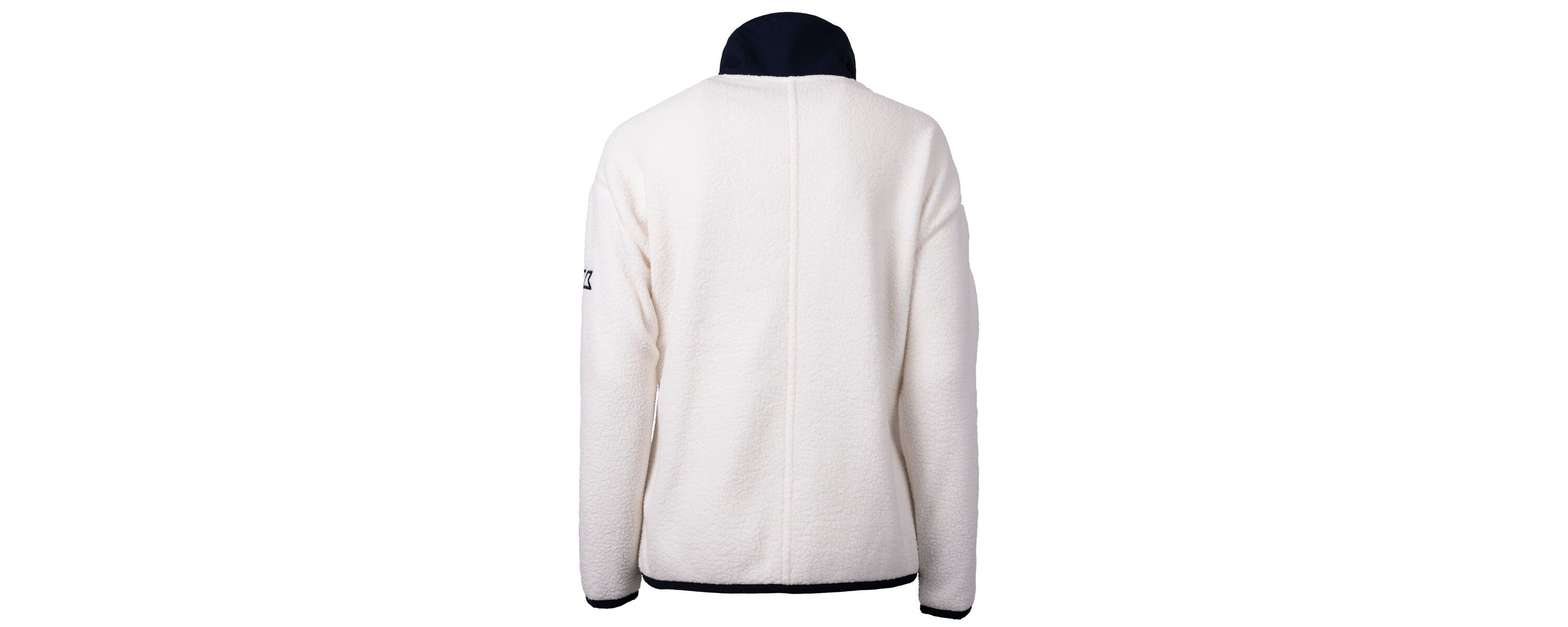 MLB White/Navy Chicago Cubs Cascade Eco Sherpa Fleece Full-Zip Jacket