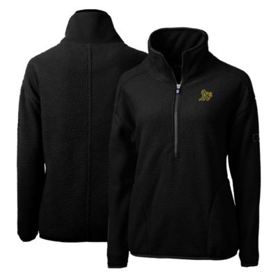 MLB Oakland Athletics Cascade Eco Sherpa Fleece Quarter-Zip Pullover Jacket