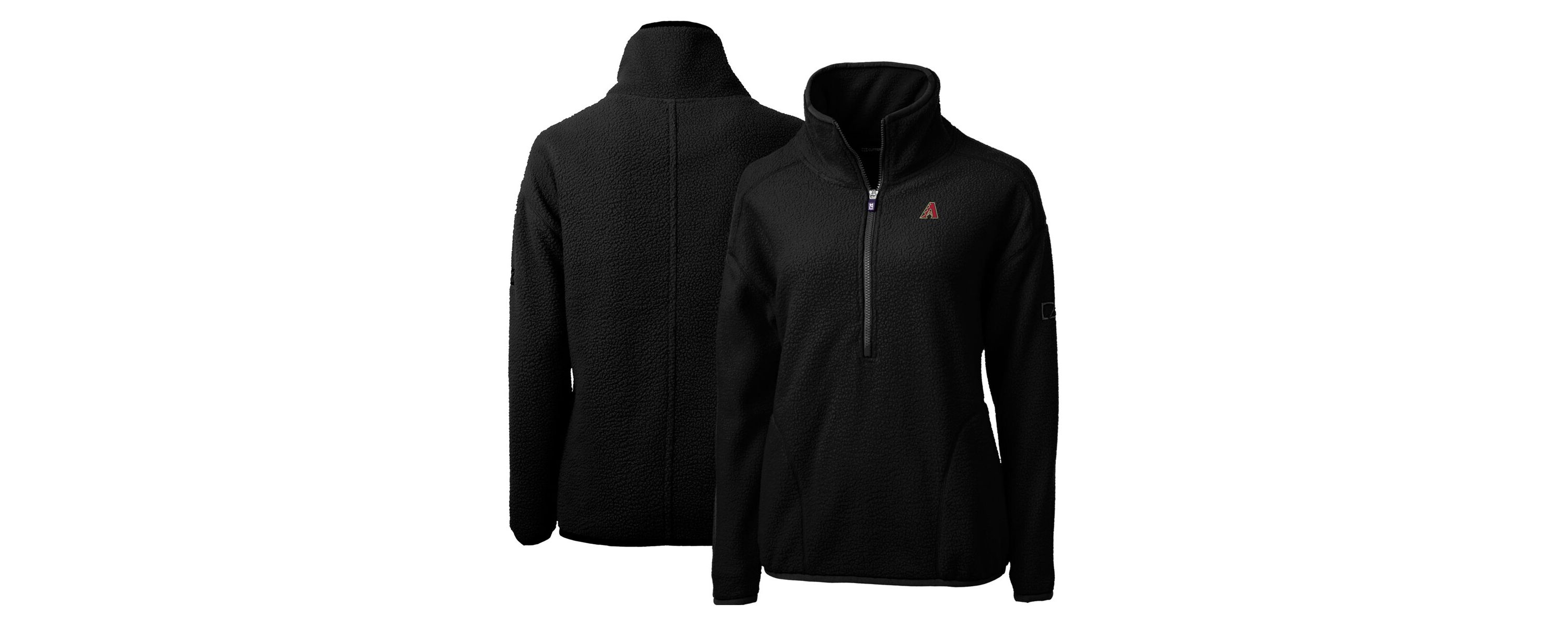 MLB Arizona Diamondbacks Cascade Eco Sherpa Fleece Quarter-Zip Pullover Jacket