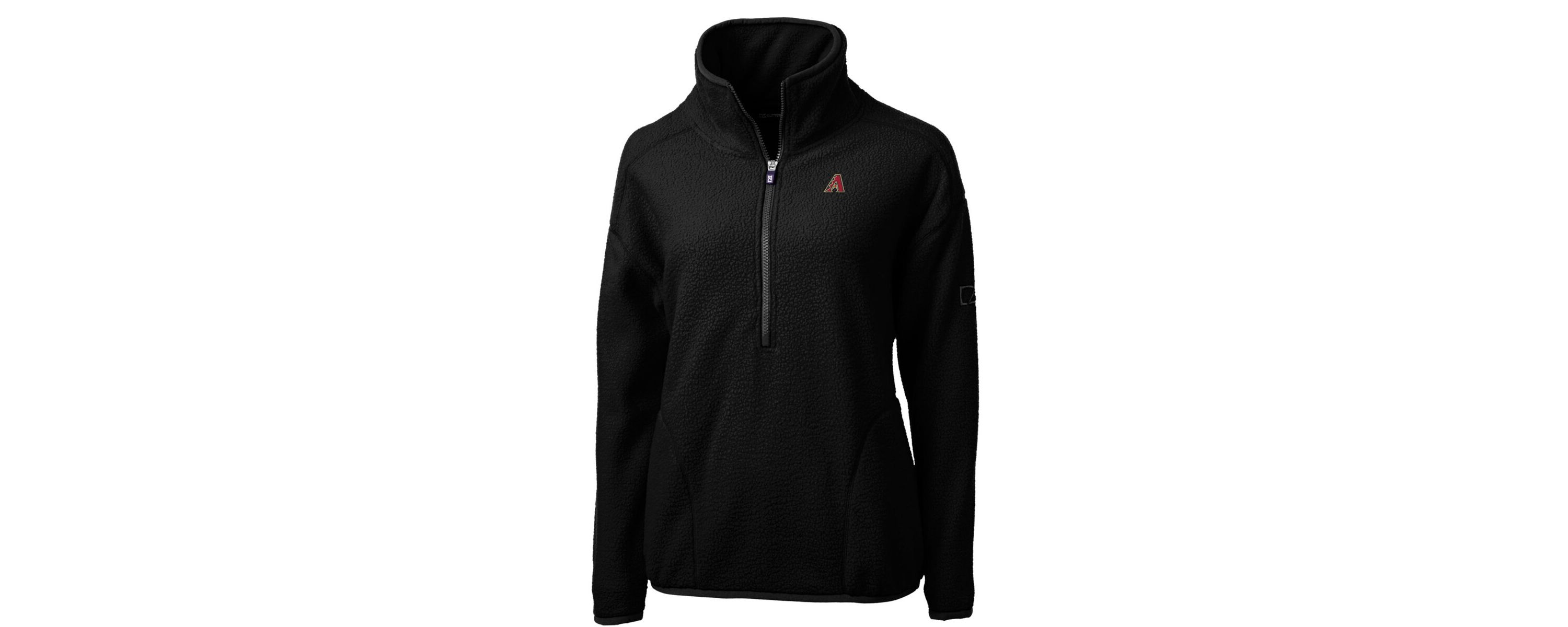 MLB Arizona Diamondbacks Cascade Eco Sherpa Fleece Quarter-Zip Pullover Jacket