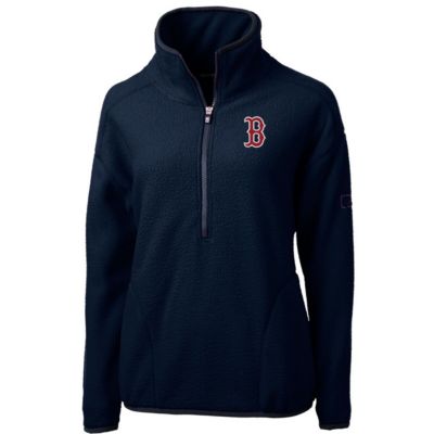 Boston Red Sox MLB Cascade Eco Sherpa Fleece Quarter-Zip Pullover Jacket