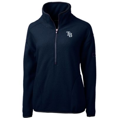 MLB Tampa Bay Rays Cascade Eco Sherpa Fleece Quarter-Zip Pullover Jacket