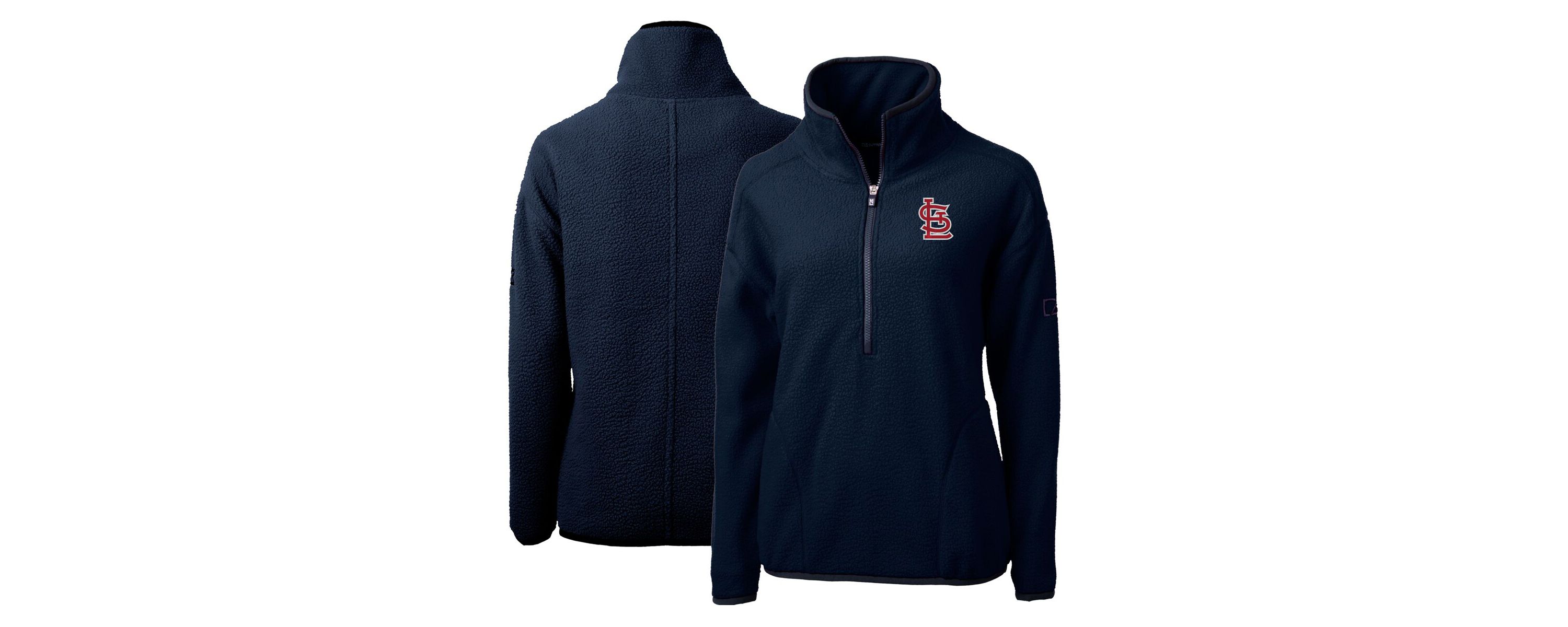 MLB St. Louis Cardinals Cascade Eco Sherpa Fleece Quarter-Zip Pullover Jacket