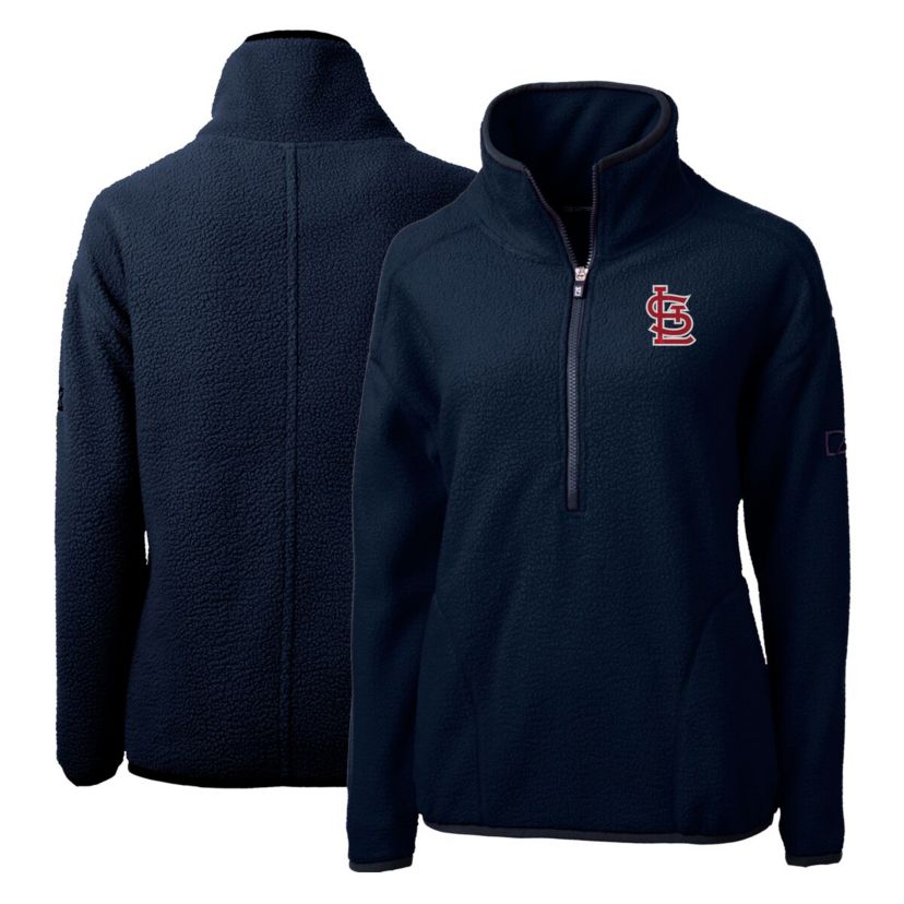 MLB St. Louis Cardinals Cascade Eco Sherpa Fleece Quarter-Zip Pullover Jacket