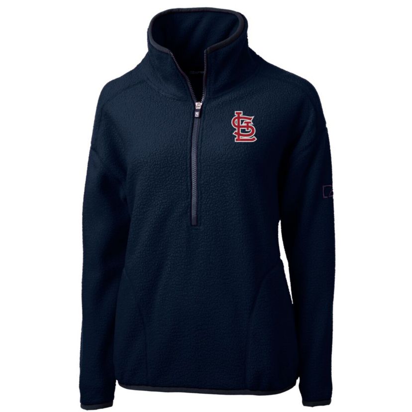 MLB St. Louis Cardinals Cascade Eco Sherpa Fleece Quarter-Zip Pullover Jacket
