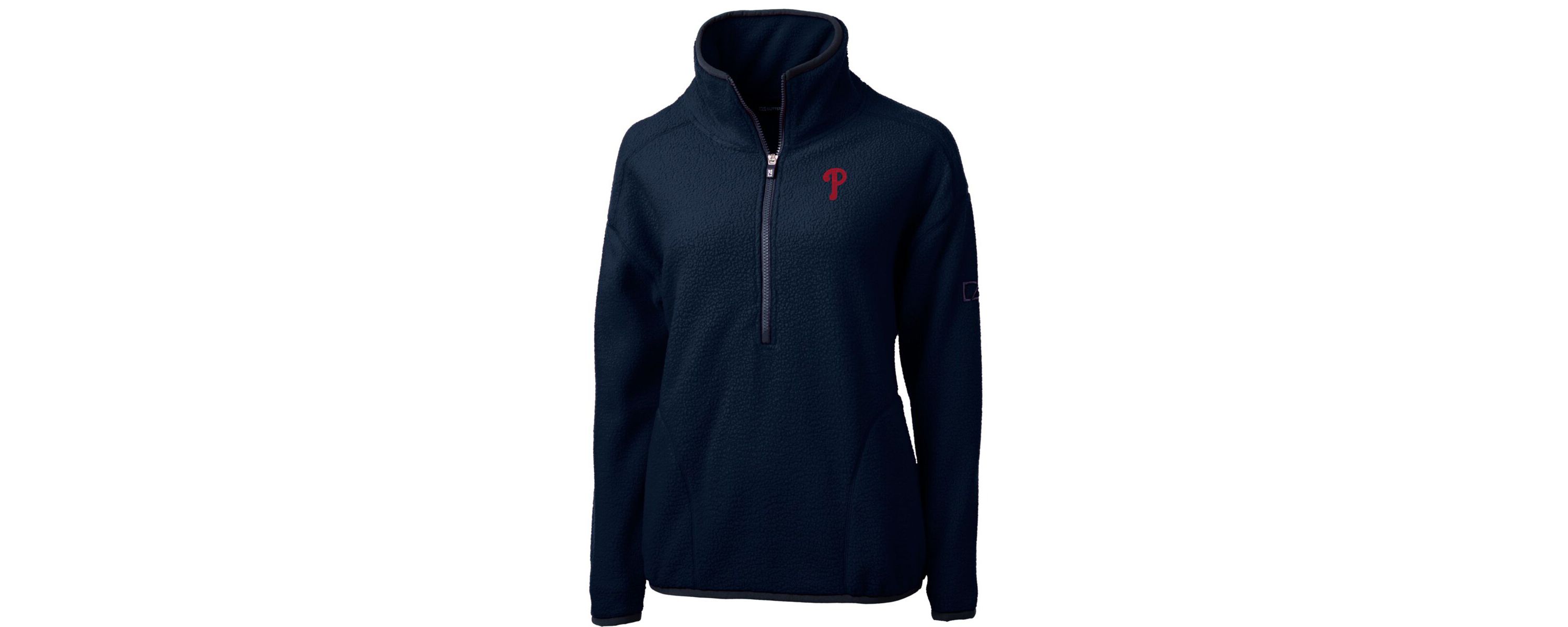 MLB Philadelphia Phillies Cascade Eco Sherpa Fleece Quarter-Zip Pullover Jacket