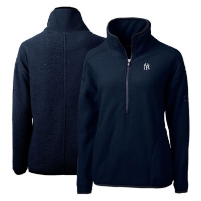 MLB New York Yankees Cascade Eco Sherpa Fleece Quarter-Zip Pullover Jacket