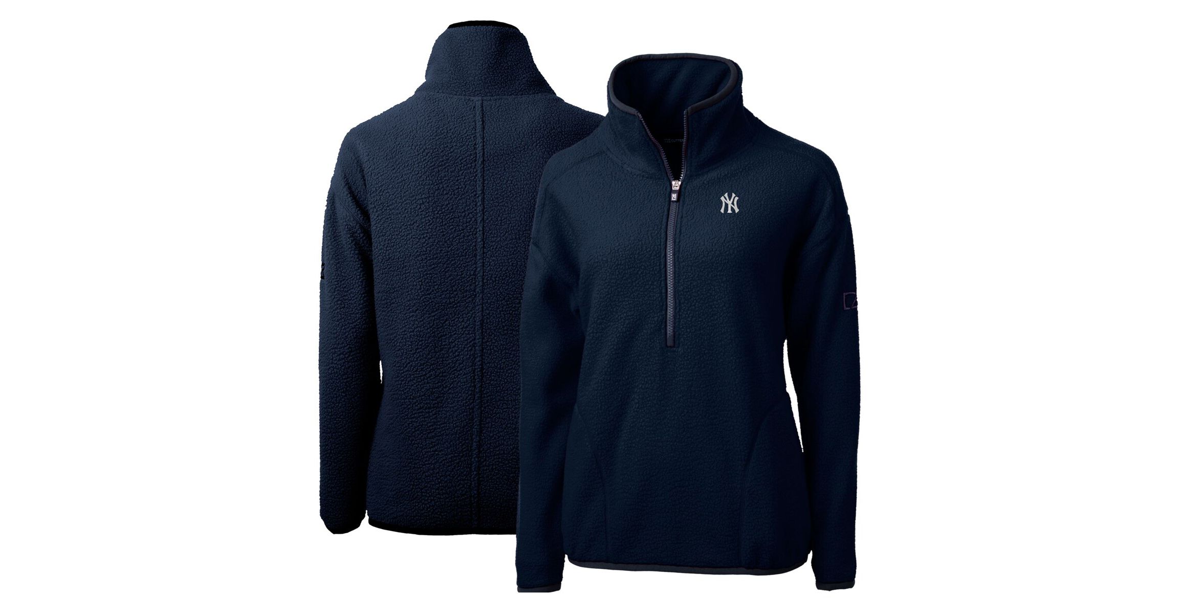 MLB New York Yankees Cascade Eco Sherpa Fleece Quarter-Zip Pullover Jacket