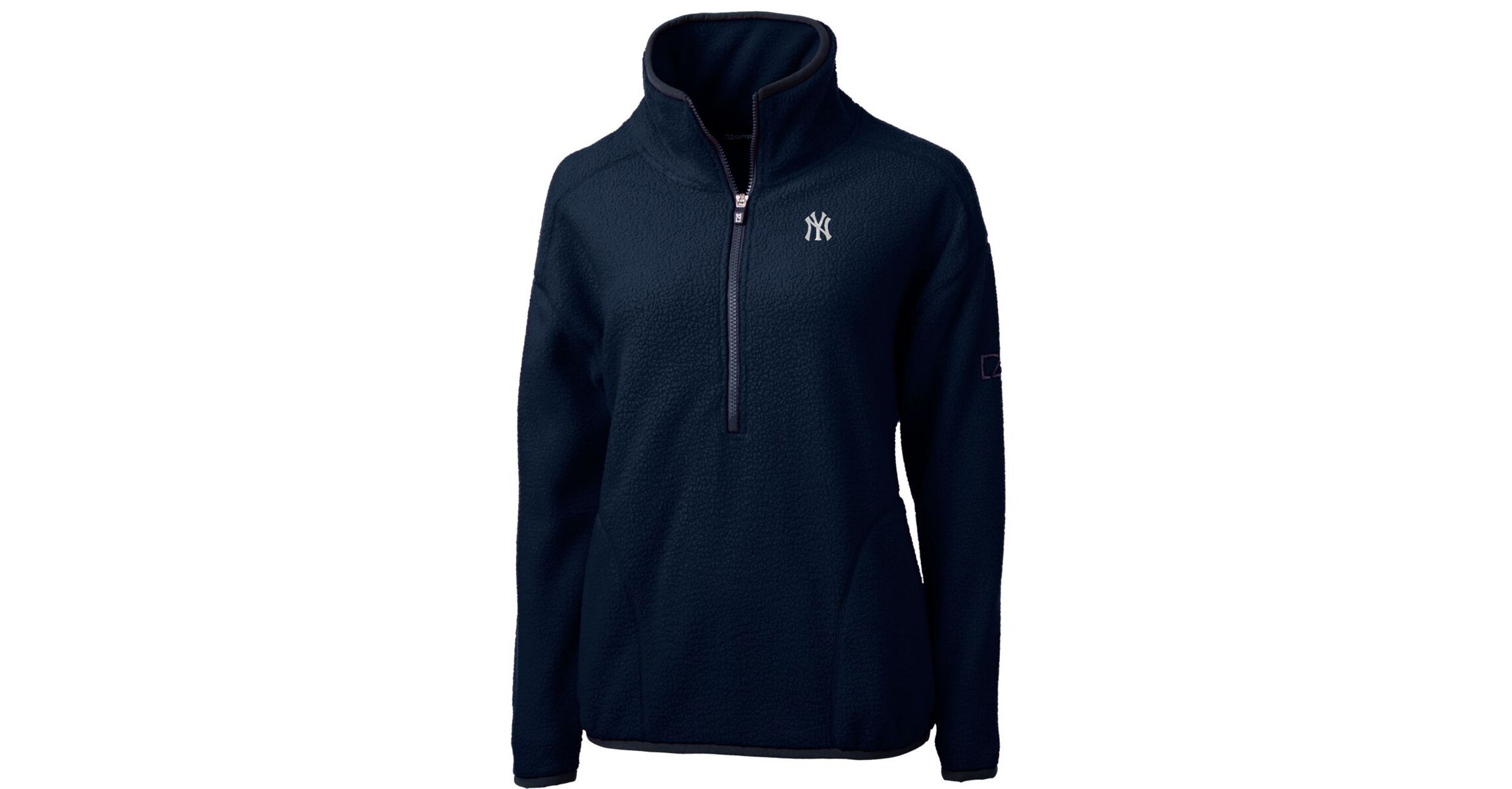 MLB New York Yankees Cascade Eco Sherpa Fleece Quarter-Zip Pullover Jacket