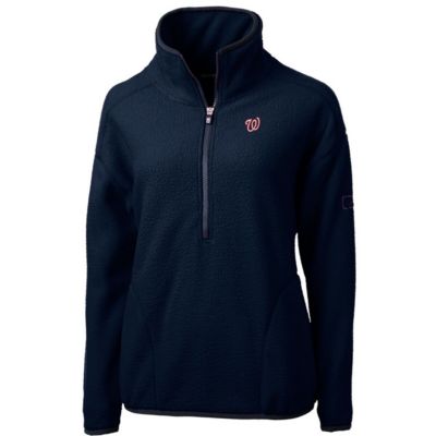 MLB Washington Nationals Cascade Eco Sherpa Fleece Quarter-Zip Pullover Jacket