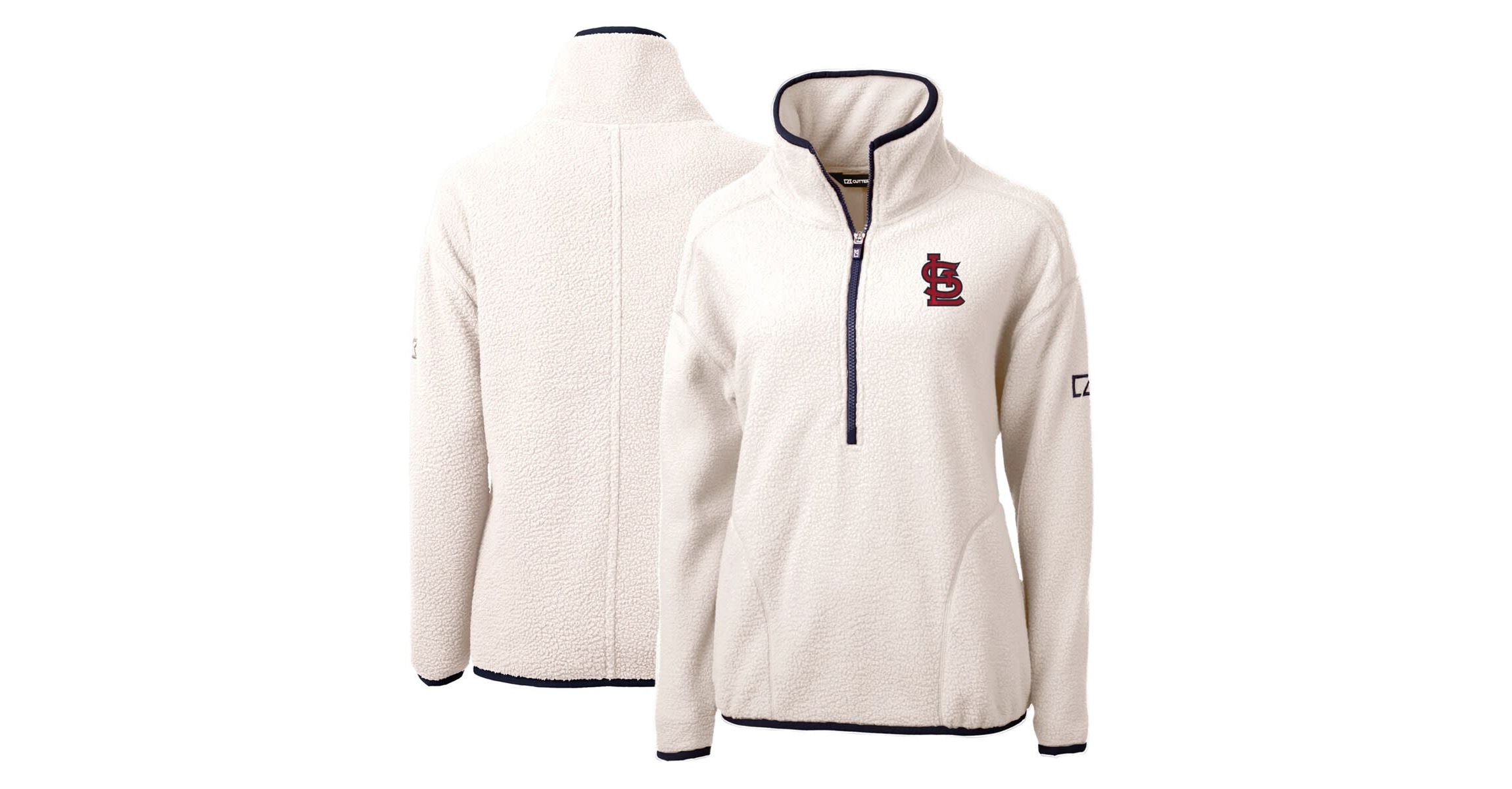 MLB St. Louis Cardinals Cascade Eco Sherpa Fleece Quarter-Zip Pullover Jacket