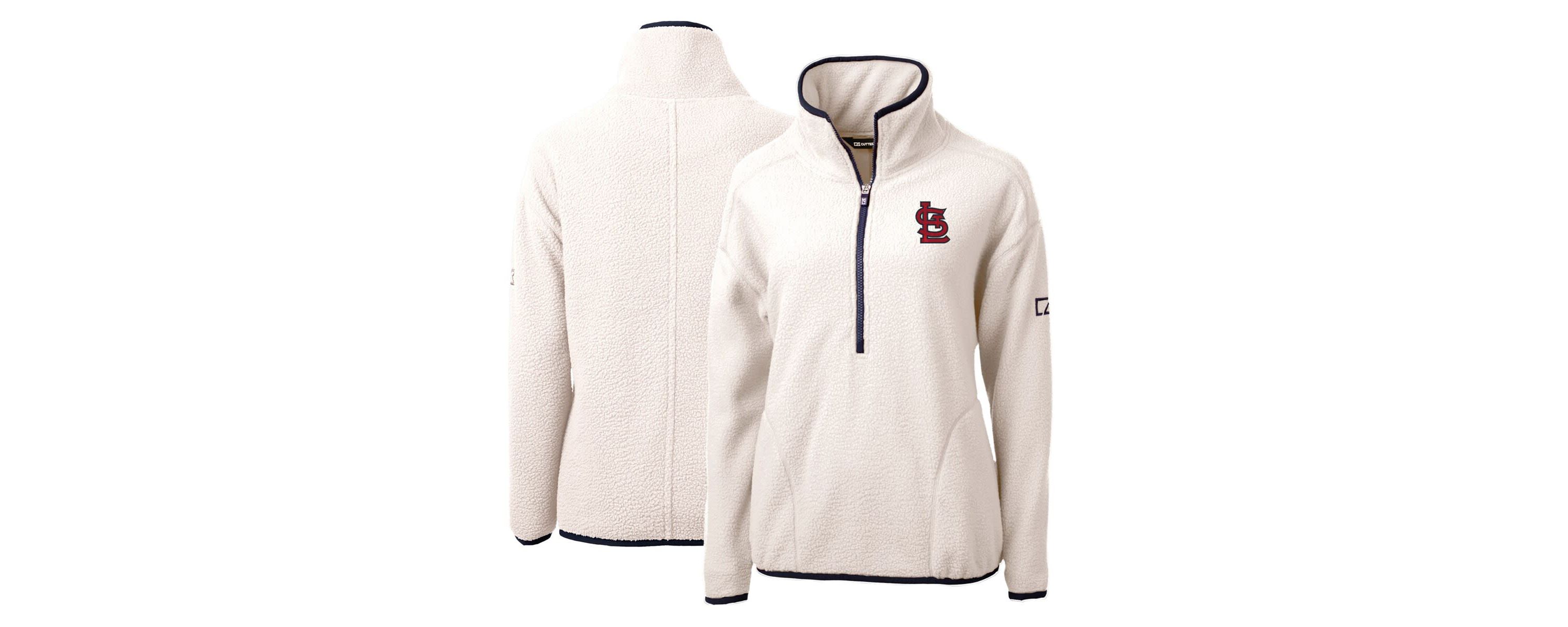 MLB St. Louis Cardinals Cascade Eco Sherpa Fleece Quarter-Zip Pullover Jacket