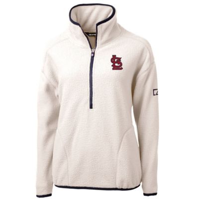 MLB St. Louis Cardinals Cascade Eco Sherpa Fleece Quarter-Zip Pullover Jacket