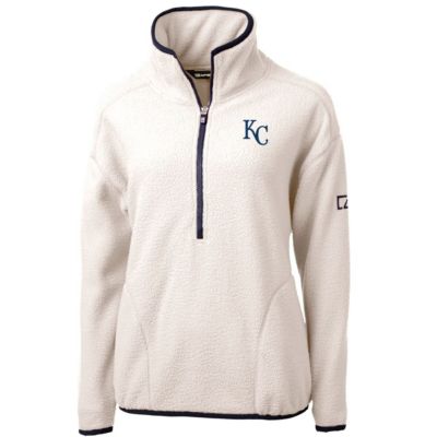 MLB Kansas City Royals Cascade Eco Sherpa Fleece Quarter-Zip Pullover Jacket