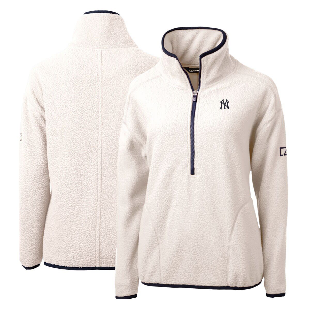 MLB New York Yankees Cascade Eco Sherpa Fleece Quarter-Zip Pullover Jacket