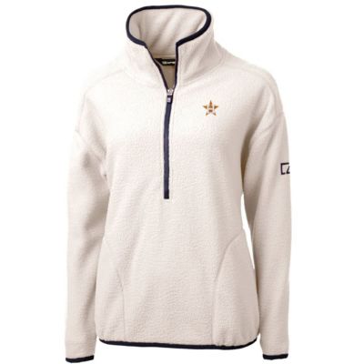 MLB Houston Astros Cascade Eco Sherpa Fleece Quarter-Zip Pullover Jacket