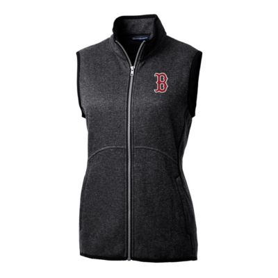 Boston Red Sox MLB Heathered Mainsail Sweater-Knit Full-Zip Vest
