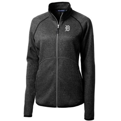 MLB Heathered Detroit Tigers Mainsail Sweater-Knit Full-Zip Jacket