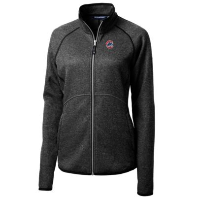 MLB Heathered Chicago Cubs Mainsail Sweater-Knit Full-Zip Jacket