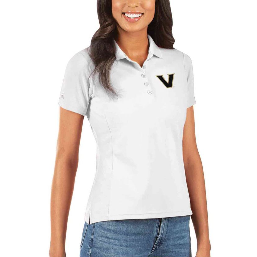 NCAA Vanderbilt Commodores Team Logo Legacy Pique Polo