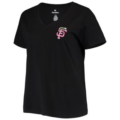 MLB San Francisco Giants Plus #1 Mom 2-Hit V-Neck T-Shirt